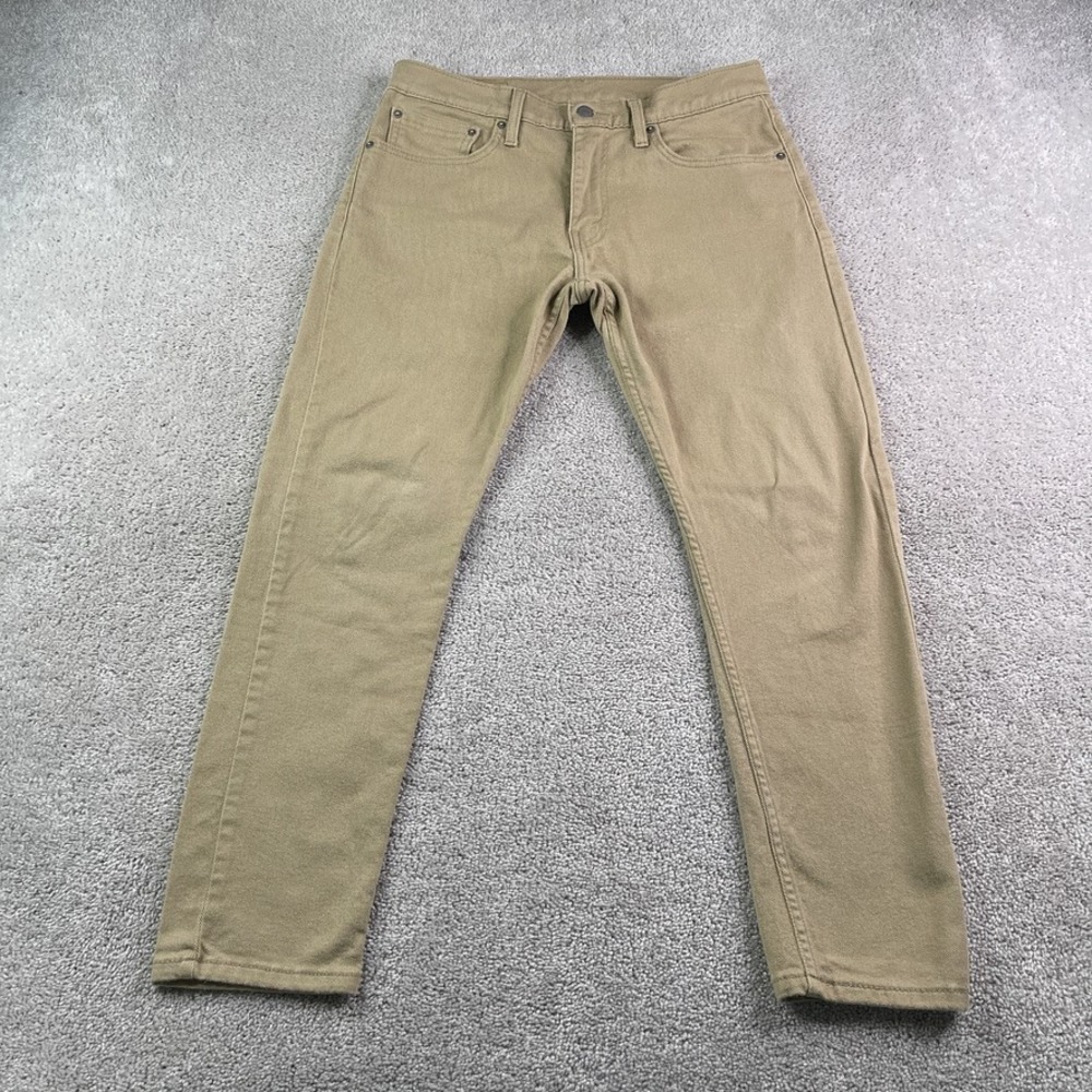 Levis Jeans Mens 32x30 Tan Khaki 512 Slim Taper Stretch Twill Denim Casual Pant